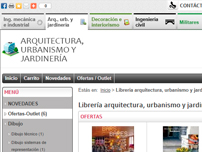 Librería  arquitectura, urbanismo y jardinería on-line