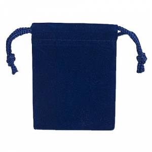Imagen Bolsa de Antelina 9X12 Bolsa de Antelina Azul 9x12 capacidad 9x9 cms 