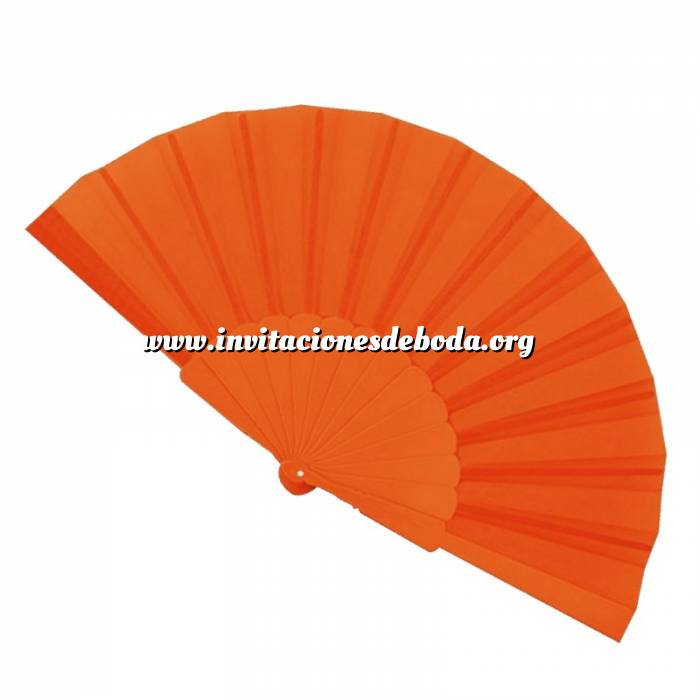 Imagen Abanico Económicos Abanico de tela Naranja Butano (con varillas de plástico) (Últimas Unidades) 