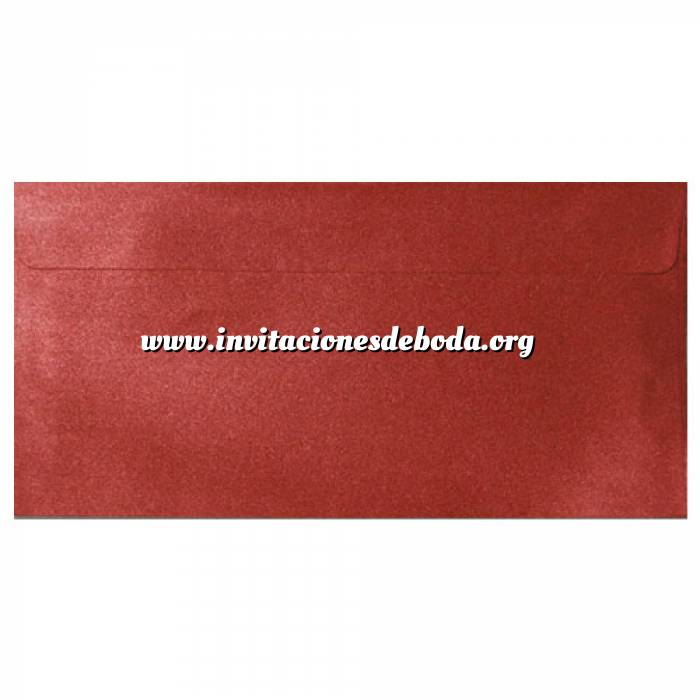 Imagen Sobre Americano DL 110x220 Sobre Perlado Rojo DL (Rojo Cardenal) 