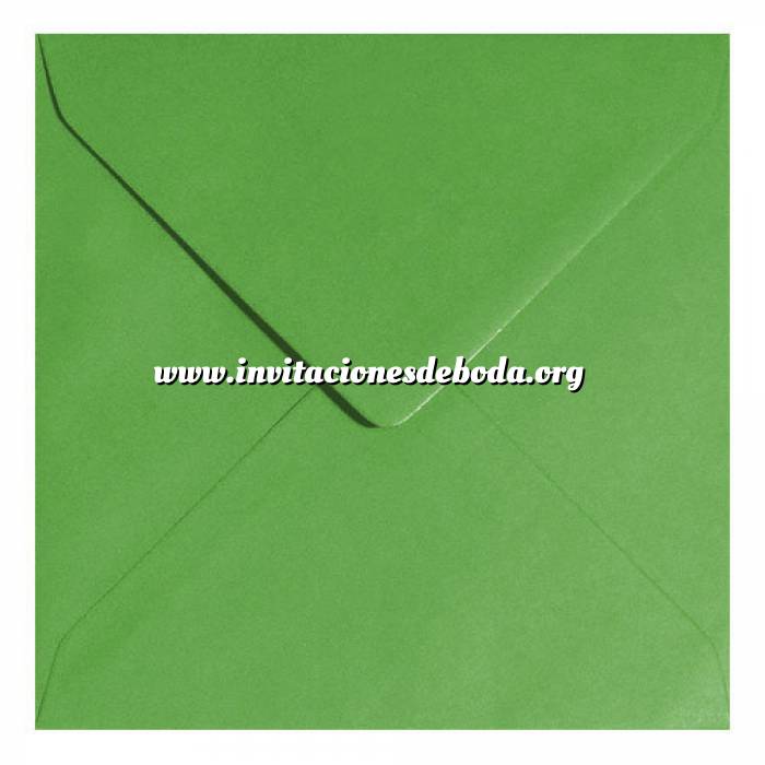 Imagen Sobres cuadrados Sobre verde Cuadrado - Verde Helecho 