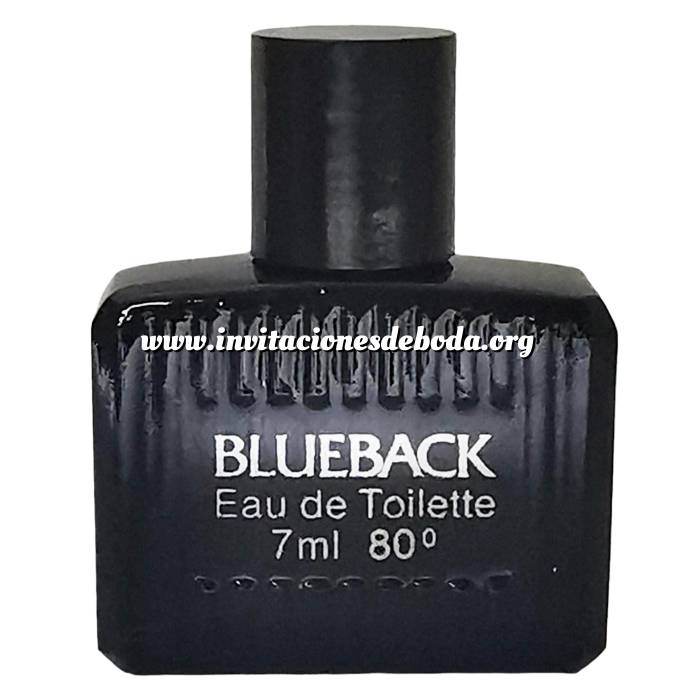 Imagen -Mini Perfumes Hombre Blueback 7 ml de Morris en bolsa de organza de regalo (Ideal Coleccionistas) (Últimas Unidades) 