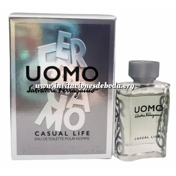 Imagen -Mini Perfumes Hombre Ferragamo Uomo Casual Life Eau de Toilette by Salvatore Ferragamo (Últimas Unidades) 