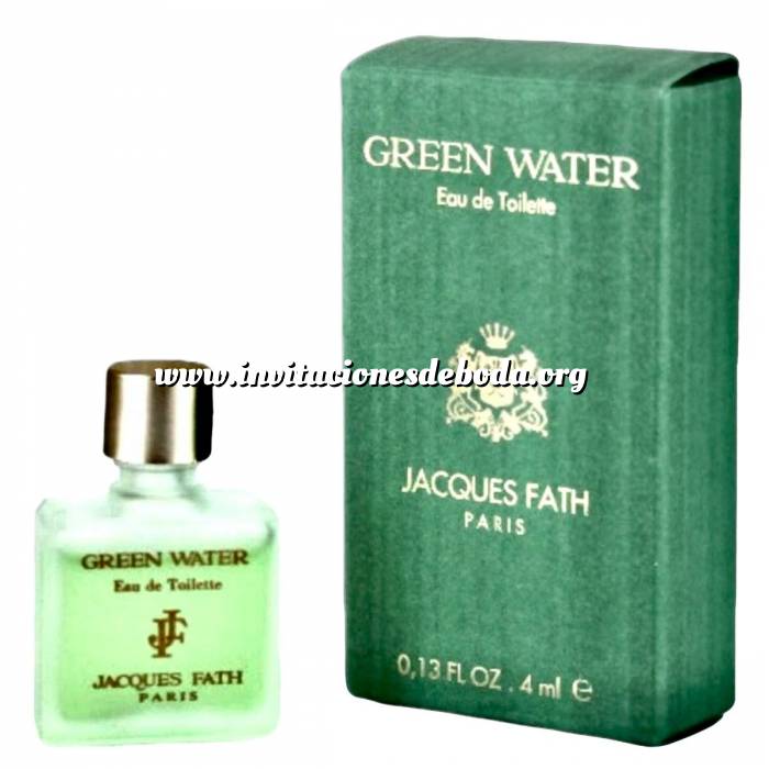 Imagen -Mini Perfumes Hombre Green Water Eau de Toilette by Jacques Fath Paris 4ml. (Últimas Unidades) 