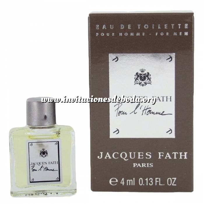 Imagen -Mini Perfumes Hombre Jacques Fath Pour L Homme Eau de Toilette by Jacques Fath Paris 4ml. (Últimas Unidades) 