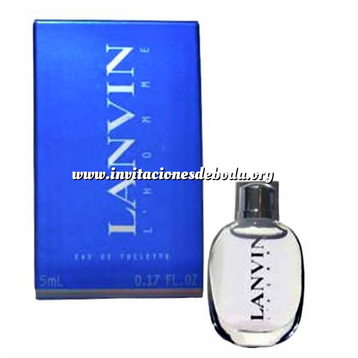 Imagen -Mini Perfumes Hombre Lanvin L´Homme Eau de Toilette by Lanvin 5ml. CAJA DEFECTUOSA (Últimas Unidades) 