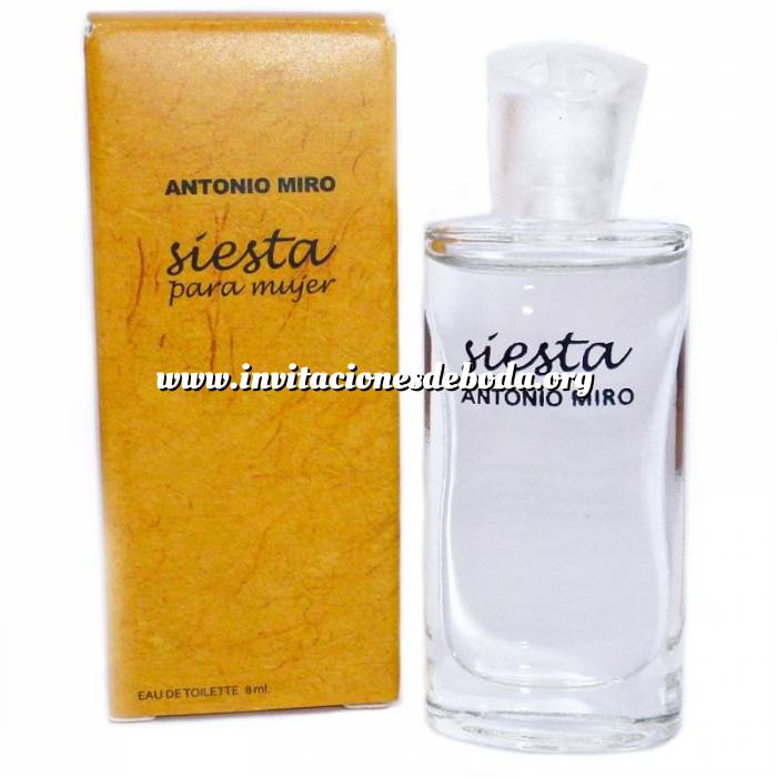 Imagen -Mini Perfumes Hombre Siesta Eau de Toilette de Antonio Miro 8ml. (IDEAL COLECCIONISTAS) (Últimas Unidades) 