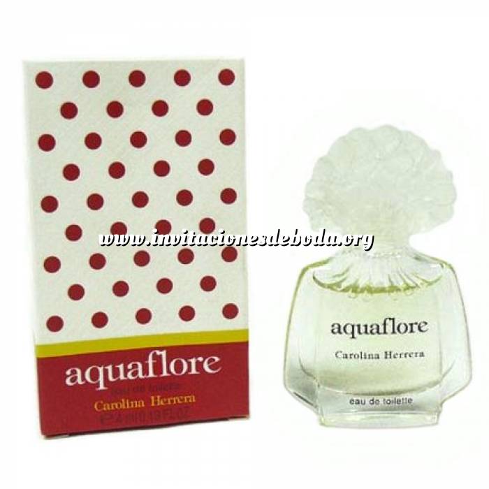 Imagen -Mini Perfumes Mujer AquaFlore by Carolina Herrera Mujer 4ml. (Ideal Coleccionistas) (Últimas Unidades) 