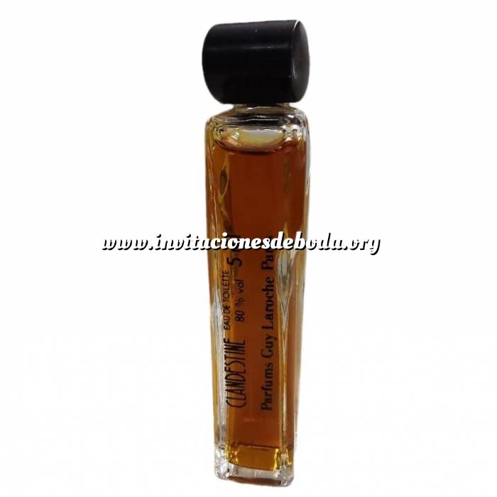 Imagen -Mini Perfumes Mujer Clandestine 5ml by Guy Laroche en bolsa de organza de regalo (Ideal Coleccionistas) (Últimas Unidades) 