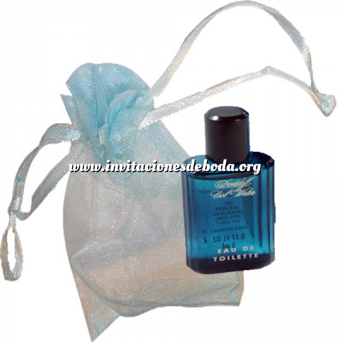 Imagen -Mini Perfumes Mujer Davidoff Cool Water para hombre en bolsa de organza (Ideal Coleccionistas) (Últimas Unidades) 