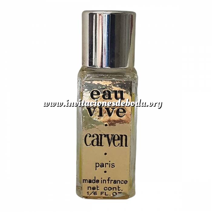 Imagen -Mini Perfumes Mujer Eau Vive 3ml de Carven Vintage en bolsa de organza de regalo (Ideal Coleccionistas) (Últimas Unidades) 