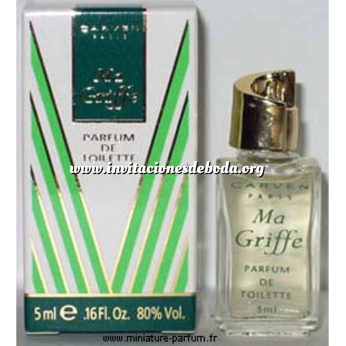 Imagen -Mini Perfumes Mujer Ma Griffe Parfum de Toiltette by Carven 5ml. (Ideal Coleccionistas) (Últimas Unidades) 