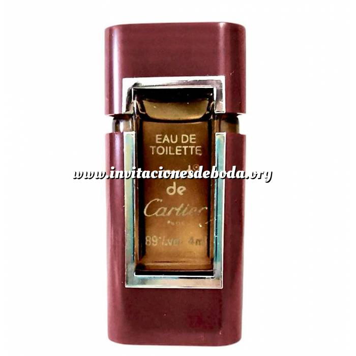 Imagen -Mini Perfumes Mujer Must de Cartier 4ml Vintage en bolsa de organza de regalo (Ideal Coleccionistas) (Últimas Unidades) 
