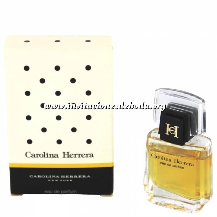 Imagen -Mini Perfumes Mujer New York Eau de Parfum by Carolina Herrera 4ml. (Cajita Blanca con puntos en negro) (Últimas Unidades) 