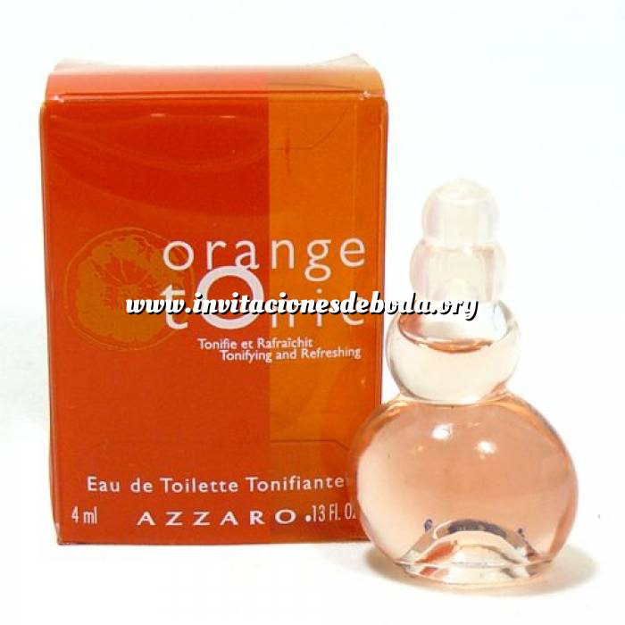 Imagen -Mini Perfumes Mujer Orange Tonic Eau de Toilette by Azzaro 4ml. (Especial para boda) (Últimas Unidades) 