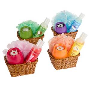 Baño y aromas - Set de baño en cesta de mimbre (Últimas Unidades) 