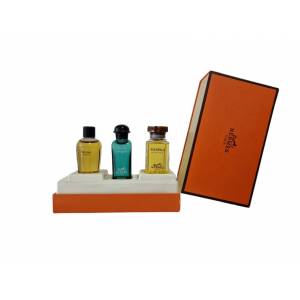 EDICIONES ESPECIALES - Hermés-EDICION ESPECIAL-Set de 3 miniaturas perfume Pour Homme 