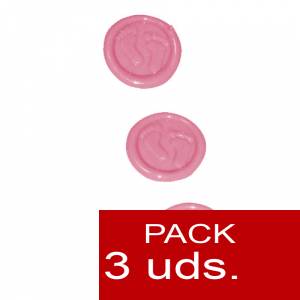 Sellos adhesivos - Sellos de lacre Adhesivos- Pies de bebé rosa 3 uds (Últimas Unidades) 