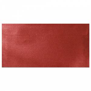 Sobre Americano DL 110x220 - Sobre Perlado Rojo DL (Rojo Cardenal) 