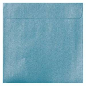 Sobres cuadrados - Sobre Perlado celeste Cuadrado (Azul Bebé) 