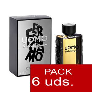 -Mini Perfumes Hombre - Ferragamo Uomo Eau de Toilette by Salvatore Ferragamo - PACK 6 UDS (Últimas Unidades) 