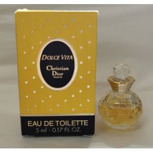 -Mini Perfumes Mujer - Dolce Vita 5 ml Christian Dior -CAJA DEFECTUOSA- (Ideal Coleccionistas) (Últimas Unidades) 