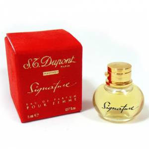 -Mini Perfumes Mujer - Signature Eau de Parfum for Femme by S.T. Dupont 5ml. (Letras DORADAS) (Últimas Unidades) 